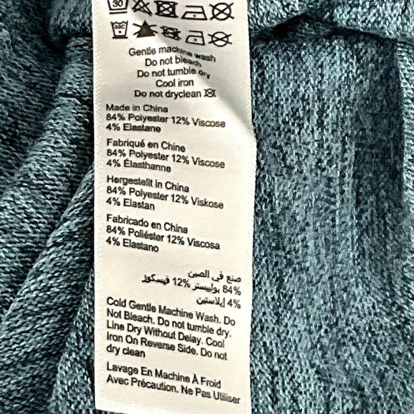 Arna York Collection Top Women 30/32 Bell Sleeve Jade‎ Tunic Knit NEW - Picture 5 of 5